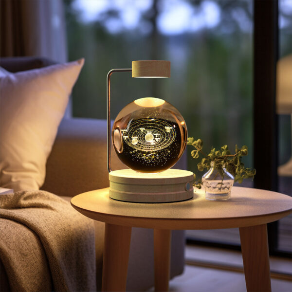 Indoor Crystal Ball Night Light | Soft Glow Bedside Lamp & Birthday Gift - Image 6