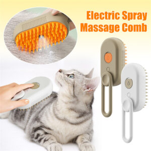 Steam Spray Pet Grooming | 3-in-1 Hair Removal Brush for Cats & Dogs