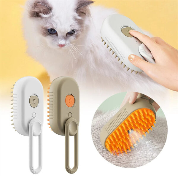 Steam Spray Pet Grooming | 3-in-1 Hair Removal Brush for Cats & Dogs - Image 8