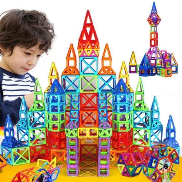 DIY Magnetic Building Blocks for Kids | Educational Toy Gift Set - Image 2