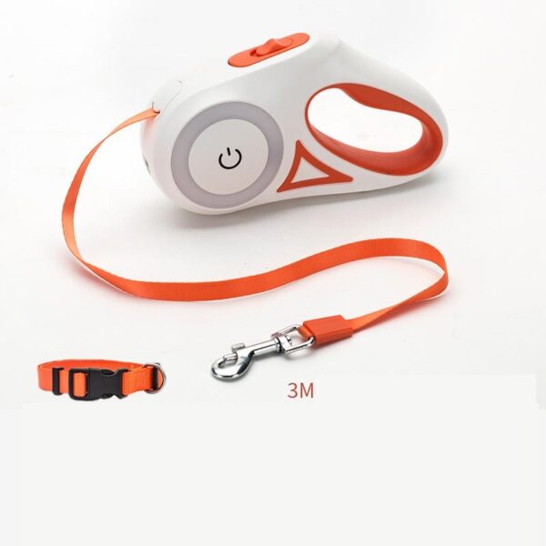 Automatic LED Retractable Dog Leash with Collar | Spotlight Traction Rope for Small & Medium Pets - Image 7