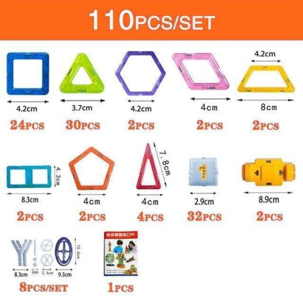 DIY Magnetic Building Blocks for Kids | Educational Toy Gift Set - Image 6