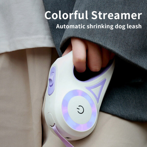 Automatic LED Retractable Dog Leash with Collar | Spotlight Traction Rope for Small & Medium Pets - Image 3