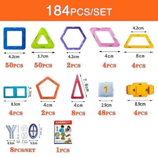 DIY Magnetic Building Blocks for Kids | Educational Toy Gift Set - Image 7