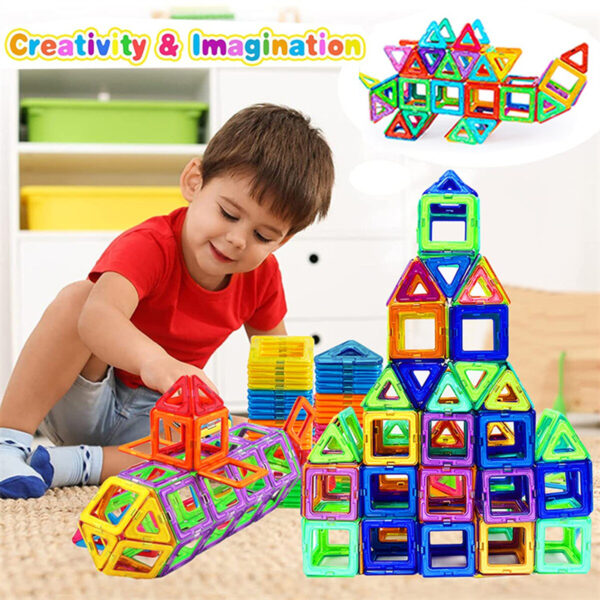 DIY Magnetic Building Blocks for Kids | Educational Toy Gift Set - Image 5
