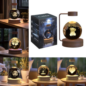 Indoor Crystal Ball Night Light | Soft Glow Bedside Lamp & Birthday Gift