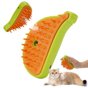 3-in-1 Electric Steam Pet Grooming Brush | Cat & Dog Hair Removal