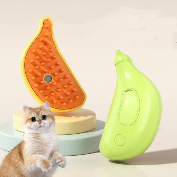 3-in-1 Electric Steam Pet Grooming Brush | Cat & Dog Hair Removal - Image 3