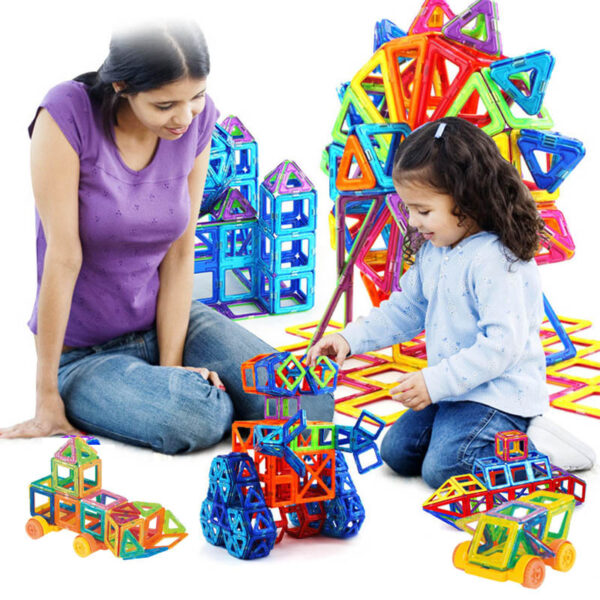 DIY Magnetic Building Blocks for Kids | Educational Toy Gift Set - Image 4
