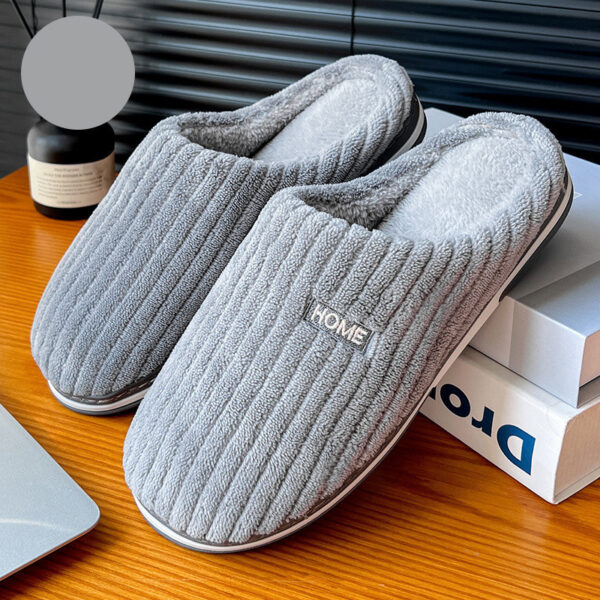 Women's Winter Cotton Slippers | Warm Plush Indoor Non-Slip House Shoes - Image 3