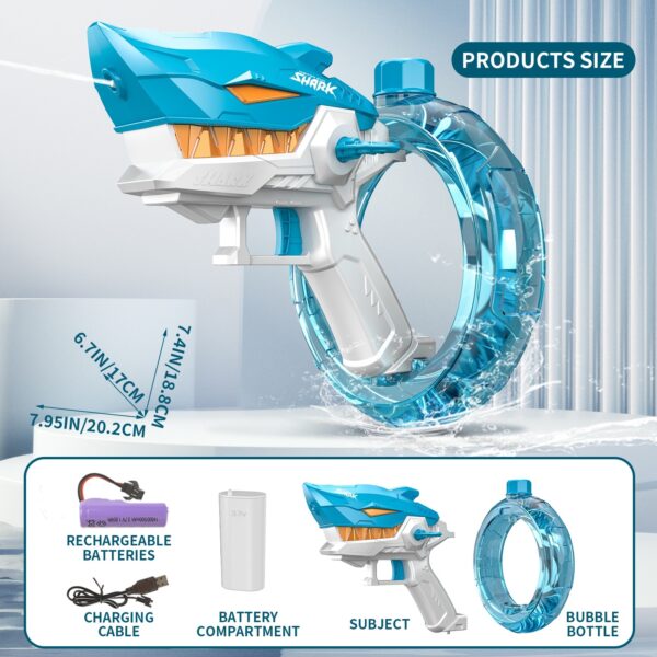 Shark Electric Water Gun – Fully Automatic, High-Powered Summer Fun! - Image 7