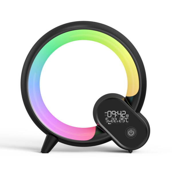 Smart Sunrise Alarm Clock with Bluetooth Speaker – Q Light RGB Wake-Up Lamp, White Noise, APP Control, Color Atmosphere Light - Image 7