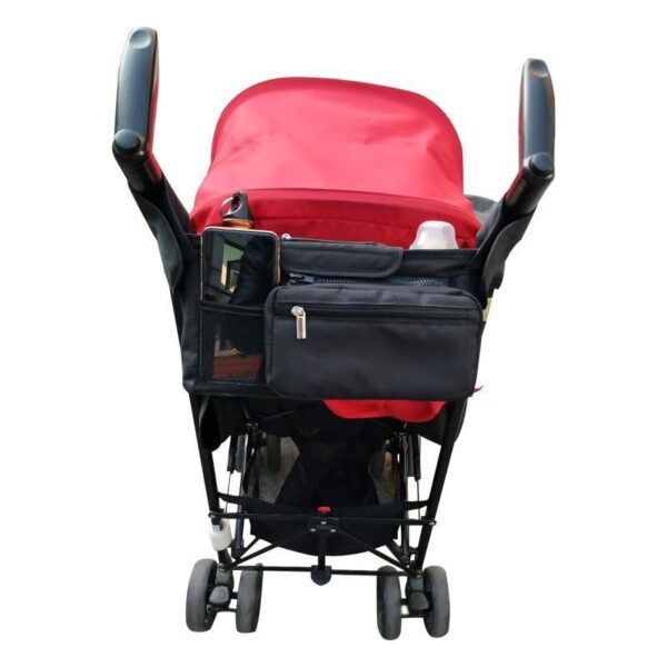 Waterproof Baby Stroller Organizer Bag – Insulated Storage Basket for Bottles, Cups & Essentials (33×11×17cm) - Image 2