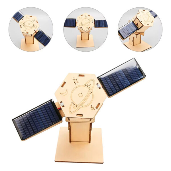 DIY Solar-Powered Artificial Satellite Model Kit – STEM Educational Toy for Kids - Image 8