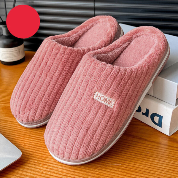 Women's Winter Cotton Slippers | Warm Plush Indoor Non-Slip House Shoes - Image 4
