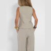 Women's Summer V-Neck Sleeveless Vest and Loose Straight Trousers Set | Casual Two-Piece Outfit - Image 3