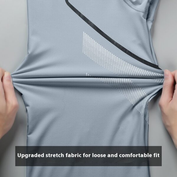Men's Quick-Dry Color Block Sports T-Shirt and Shorts Set | Breathable Short Sleeve Activewear - Image 10