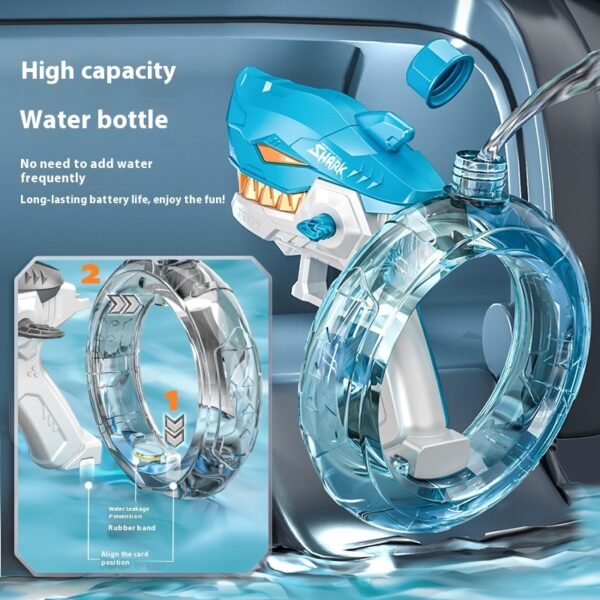 Shark Electric Water Gun – Fully Automatic, High-Powered Summer Fun! - Image 5