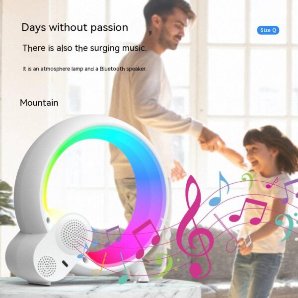 Smart Sunrise Alarm Clock with Bluetooth Speaker – Q Light RGB Wake-Up Lamp, White Noise, APP Control, Color Atmosphere Light - Image 6
