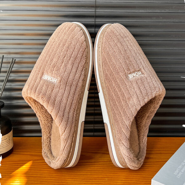 Women's Winter Cotton Slippers | Warm Plush Indoor Non-Slip House Shoes - Image 9