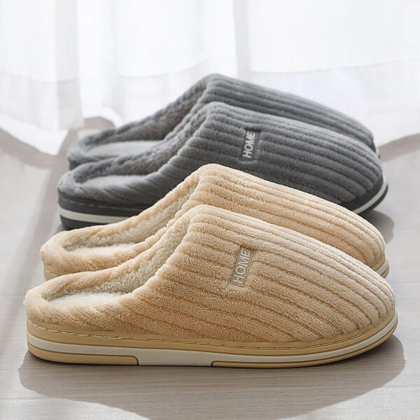 Women's Winter Cotton Slippers | Warm Plush Indoor Non-Slip House Shoes - Image 5