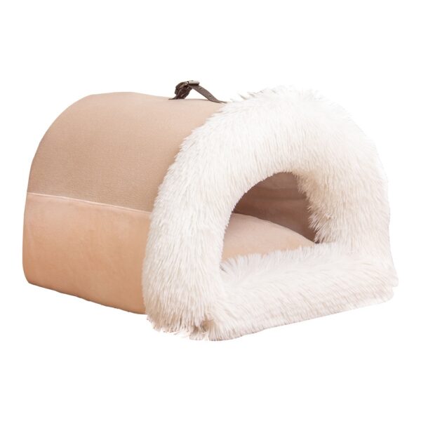 Autumn & Winter Portable Pet Nest | Moisture-Proof Long Fur Dog & Cat Bed - Image 6