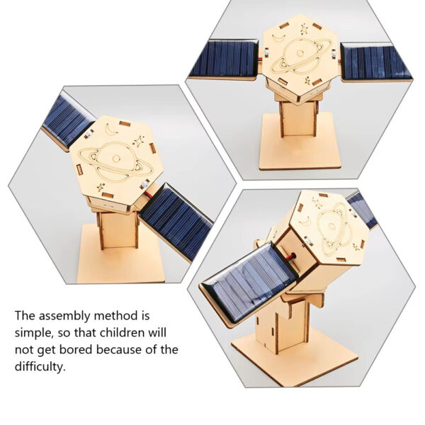 DIY Solar-Powered Artificial Satellite Model Kit – STEM Educational Toy for Kids - Image 3