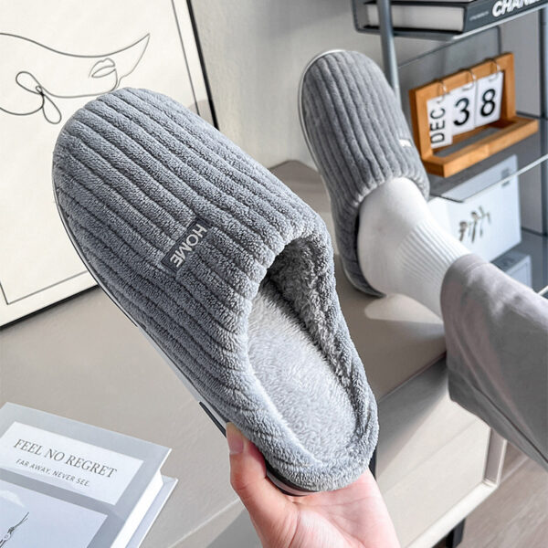 Women's Winter Cotton Slippers | Warm Plush Indoor Non-Slip House Shoes - Image 2