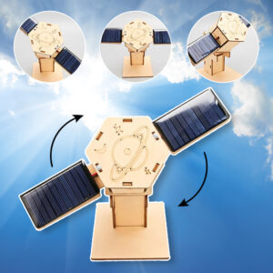 DIY Solar-Powered Artificial Satellite Model Kit – STEM Educational Toy for Kids