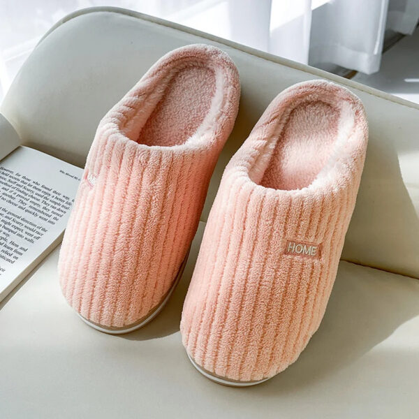 Women's Winter Cotton Slippers | Warm Plush Indoor Non-Slip House Shoes - Image 7