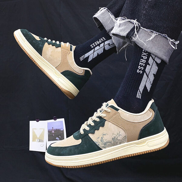Men's Lace-Up Casual Sneakers | Soft Thick Sole, Breathable, Outdoor Walking Shoes - Image 9