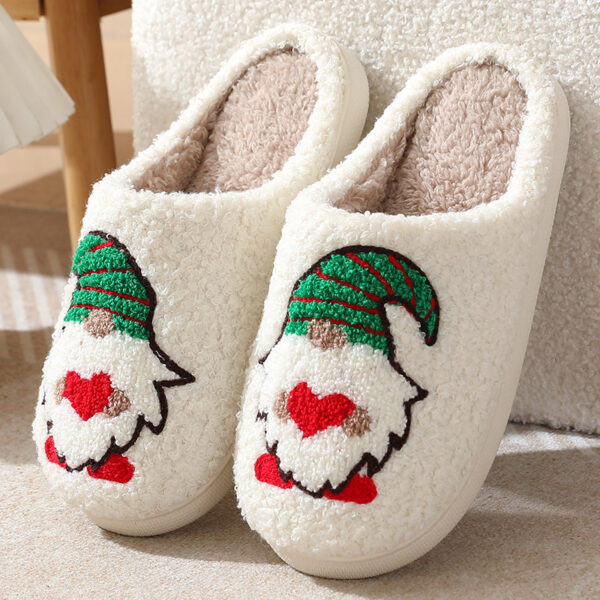 Unisex Santa Claus Plush Slippers | Cozy Christmas Indoor Footwear for Couples - Image 7