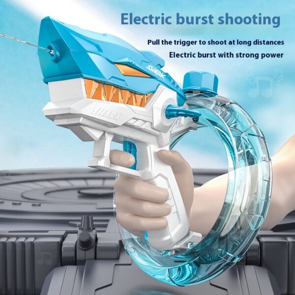 Shark Electric Water Gun – Fully Automatic, High-Powered Summer Fun! - Image 6