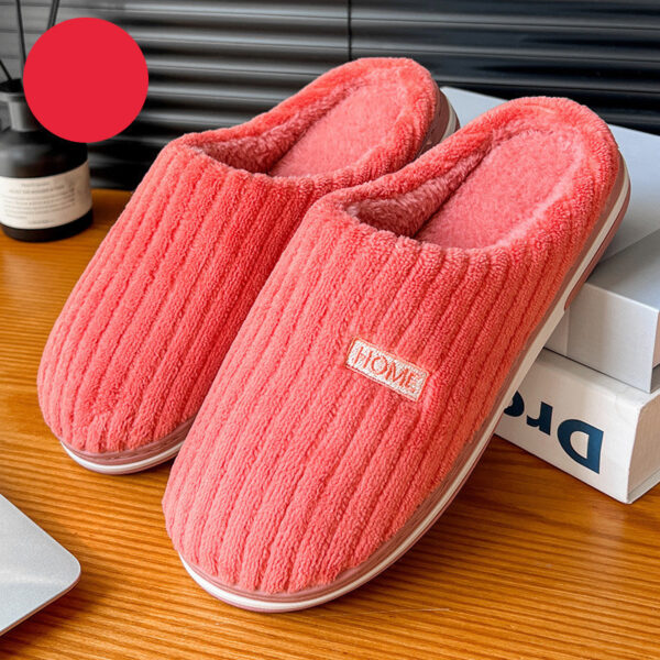 Women's Winter Cotton Slippers | Warm Plush Indoor Non-Slip House Shoes - Image 6