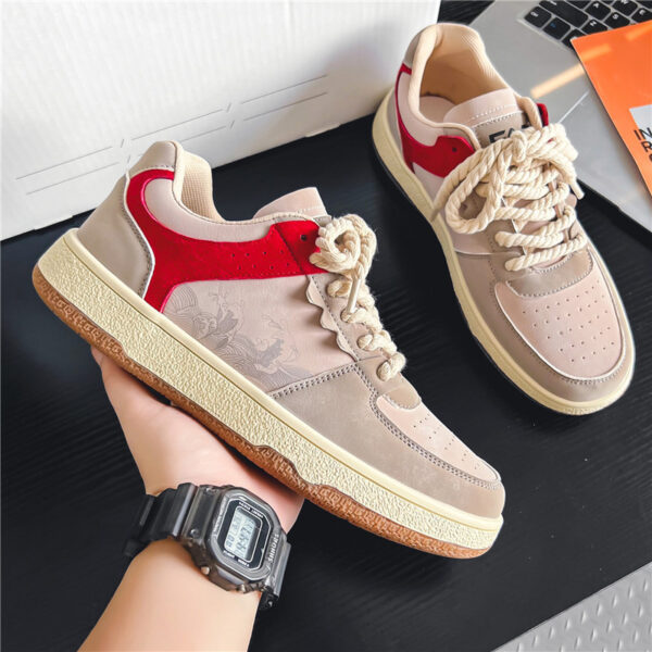Men's Lace-Up Casual Sneakers | Soft Thick Sole, Breathable, Outdoor Walking Shoes - Image 8