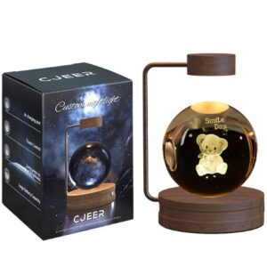 Indoor Crystal Ball Night Light | Soft Glow Bedside Lamp & Birthday Gift