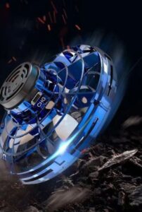 Rotating Flying Gyro Aircraft – Hand-Controlled Induction Drone Toy for Kids & Teens (Rechargeable, LED, Blue)