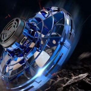Rotating Flying Gyro Aircraft – Hand-Controlled Induction Drone Toy for Kids & Teens (Rechargeable, LED, Blue)