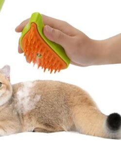 3-in-1 Electric Steam Pet Grooming Brush | Cat & Dog Hair Removal