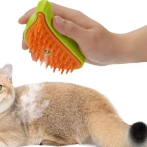 3-in-1 Electric Steam Pet Grooming Brush | Cat & Dog Hair Removal