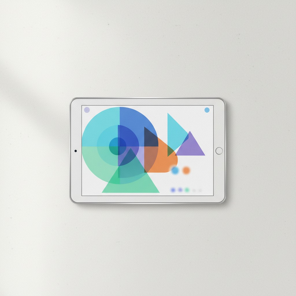 A tablet showing a smart home control dashboard