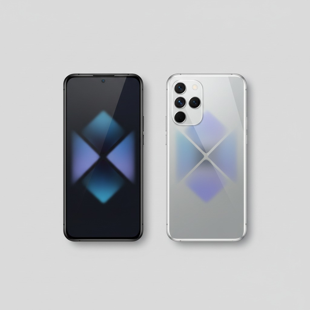 Two smartphones side by side for comparison
