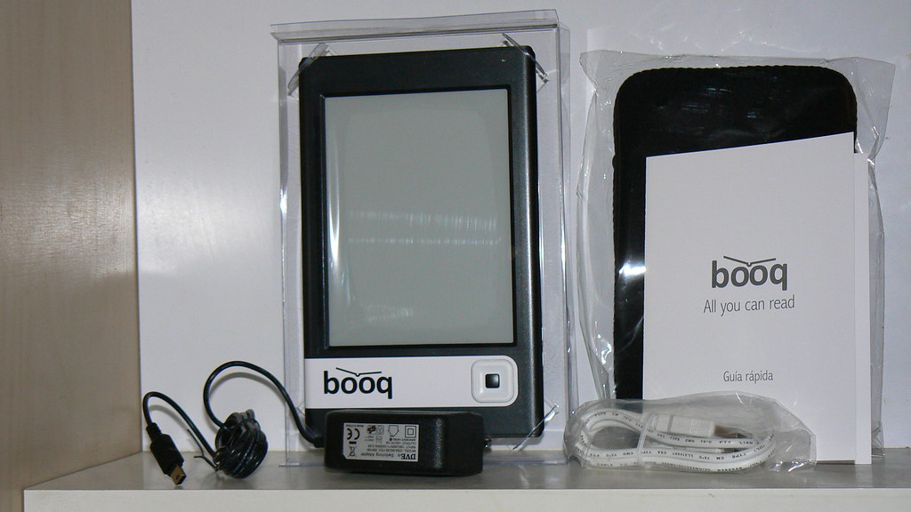 An e-reader device displaying a book page (kindle vs kobo)